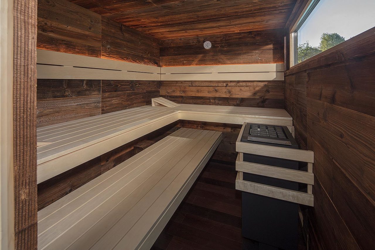 Aussensauna Gartensauna Altholz corso 2 | corso saunamanufaktur