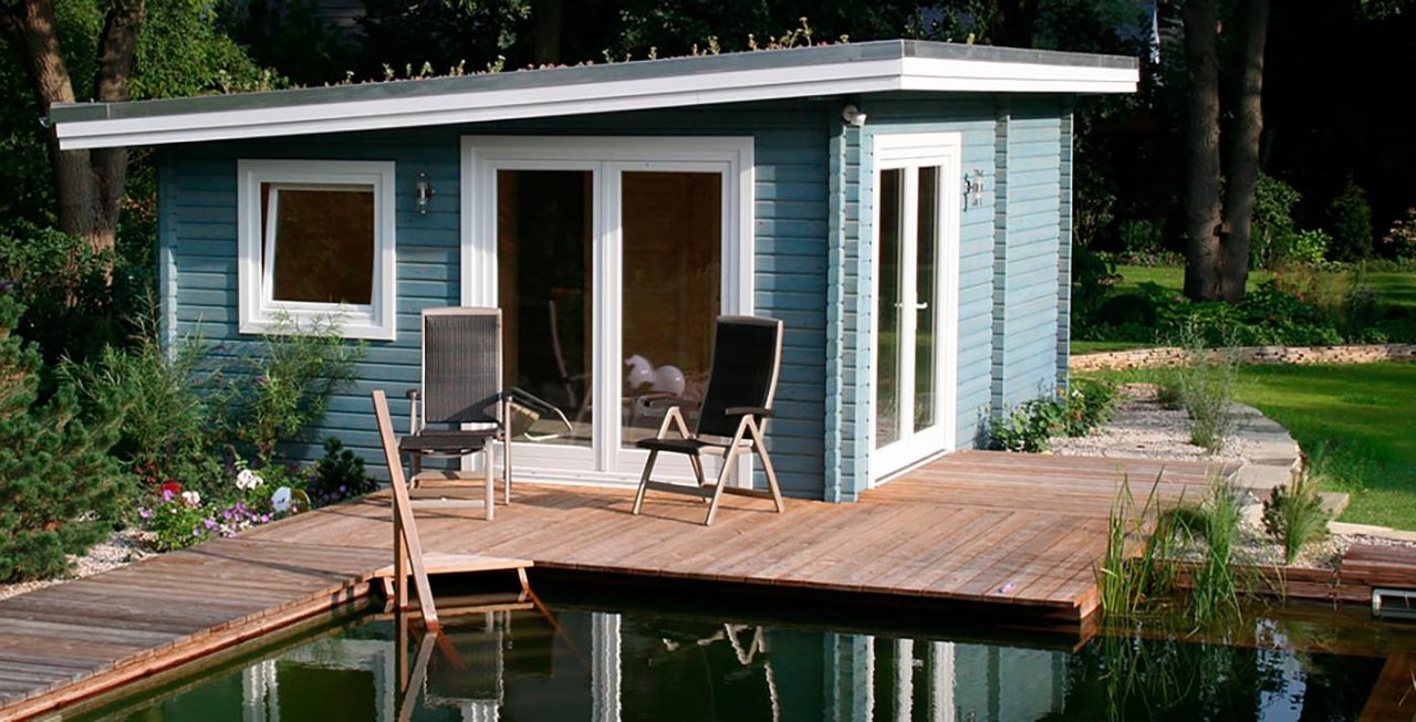 Sauna in Gartenhaus - Blockhaussauna