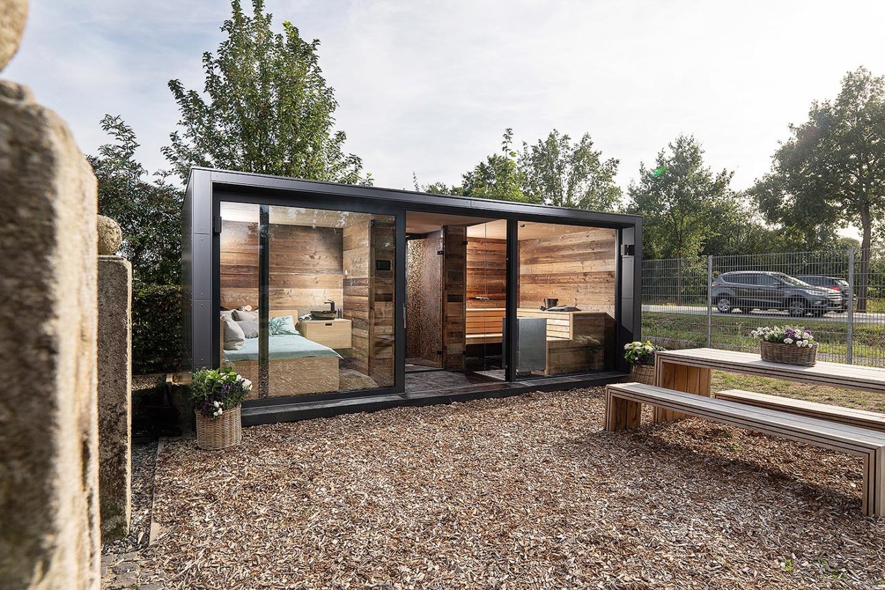 Design Aussensauna corso CHALET 2 1 | corso saunamanufaktur
