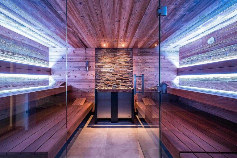 Luxus Sauna Nach Dem Training Bild