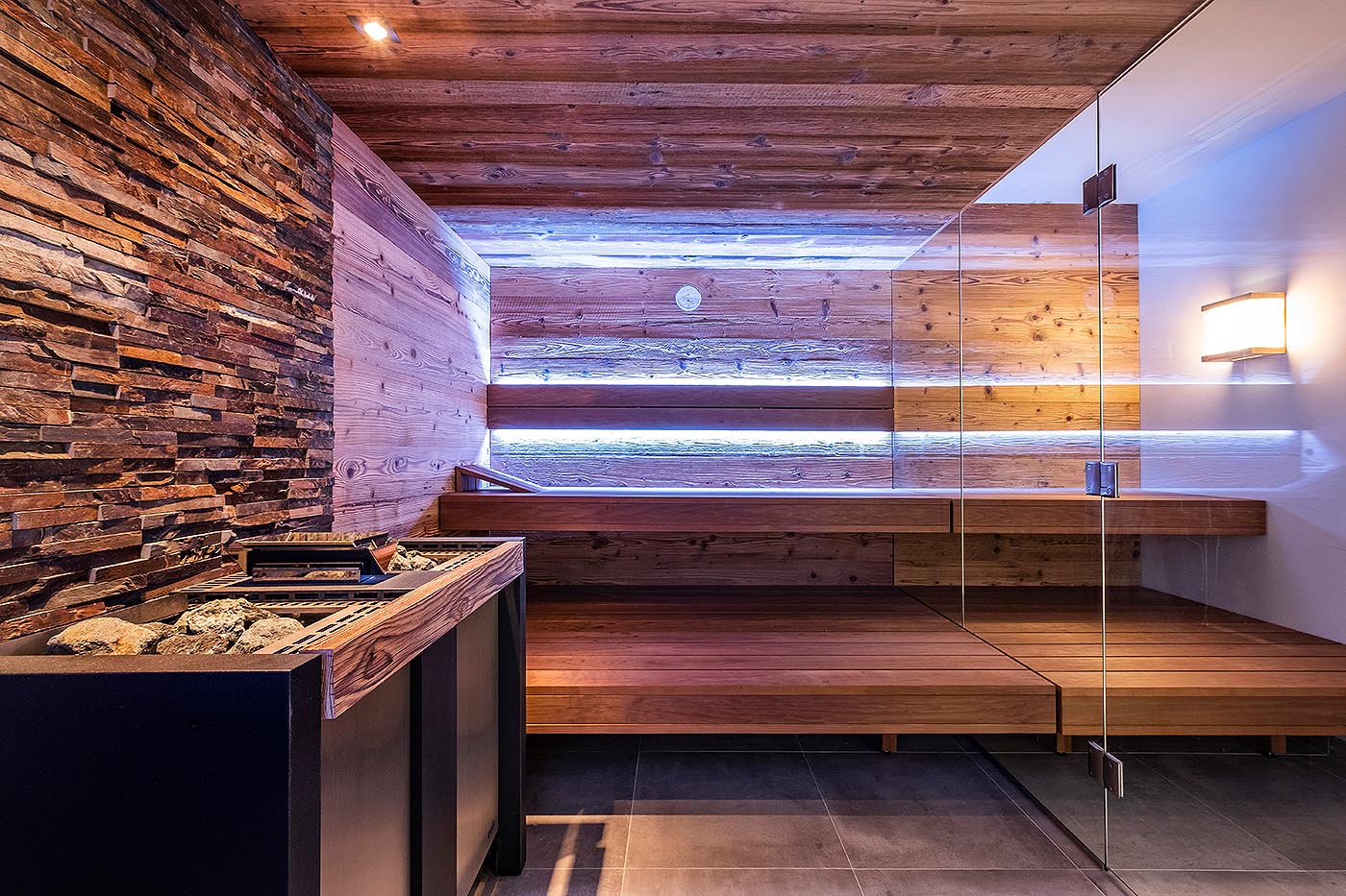 Sauna zuhause Design Altholz corso 5 1 | corso saunamanufaktur