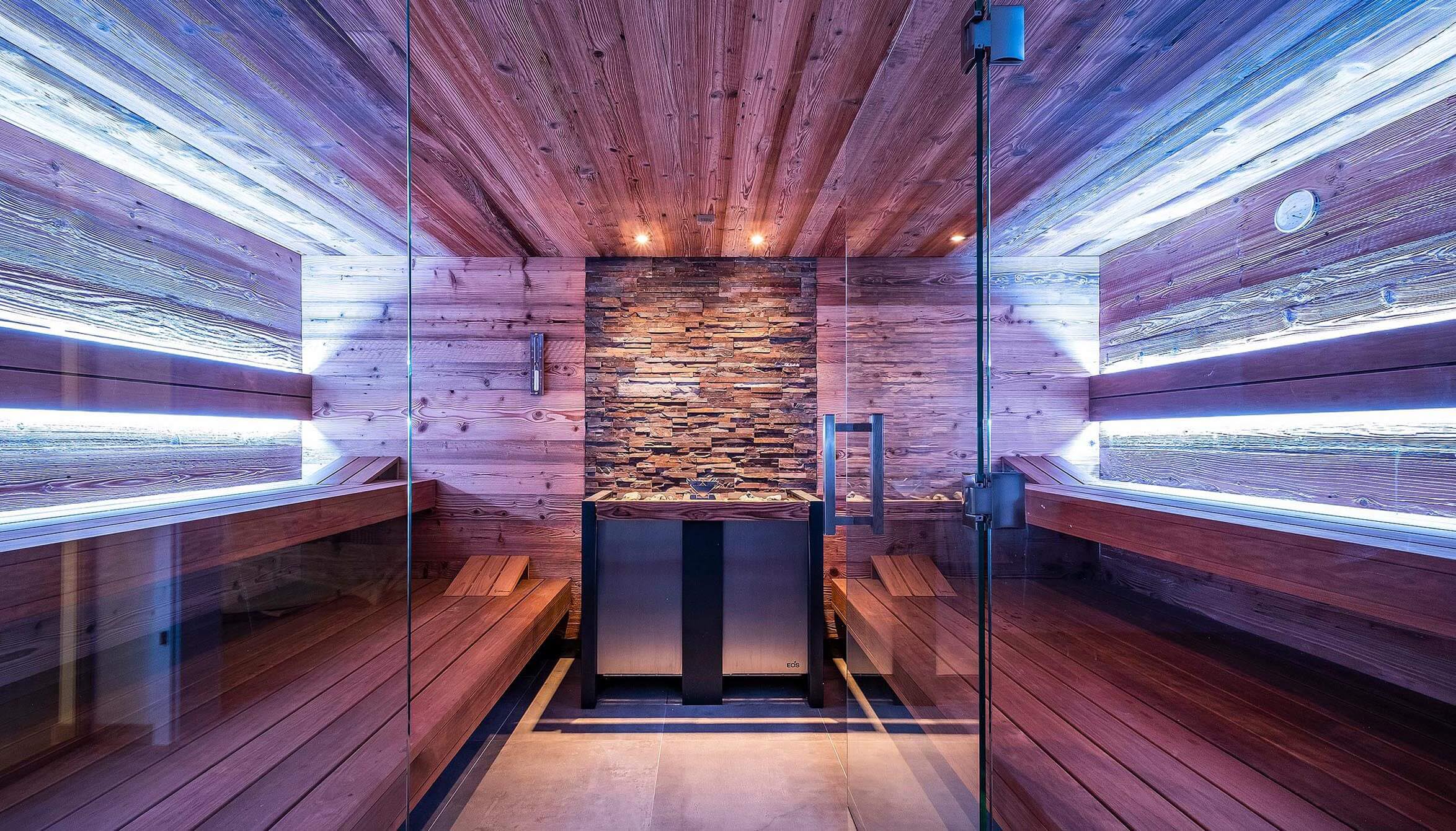 Wellness at sauna, steam infrared. CORSO