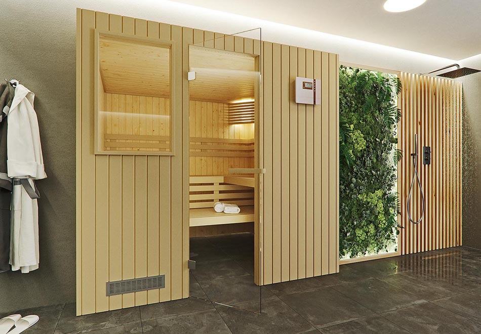 Exposition sauna offre dans la vente sauna