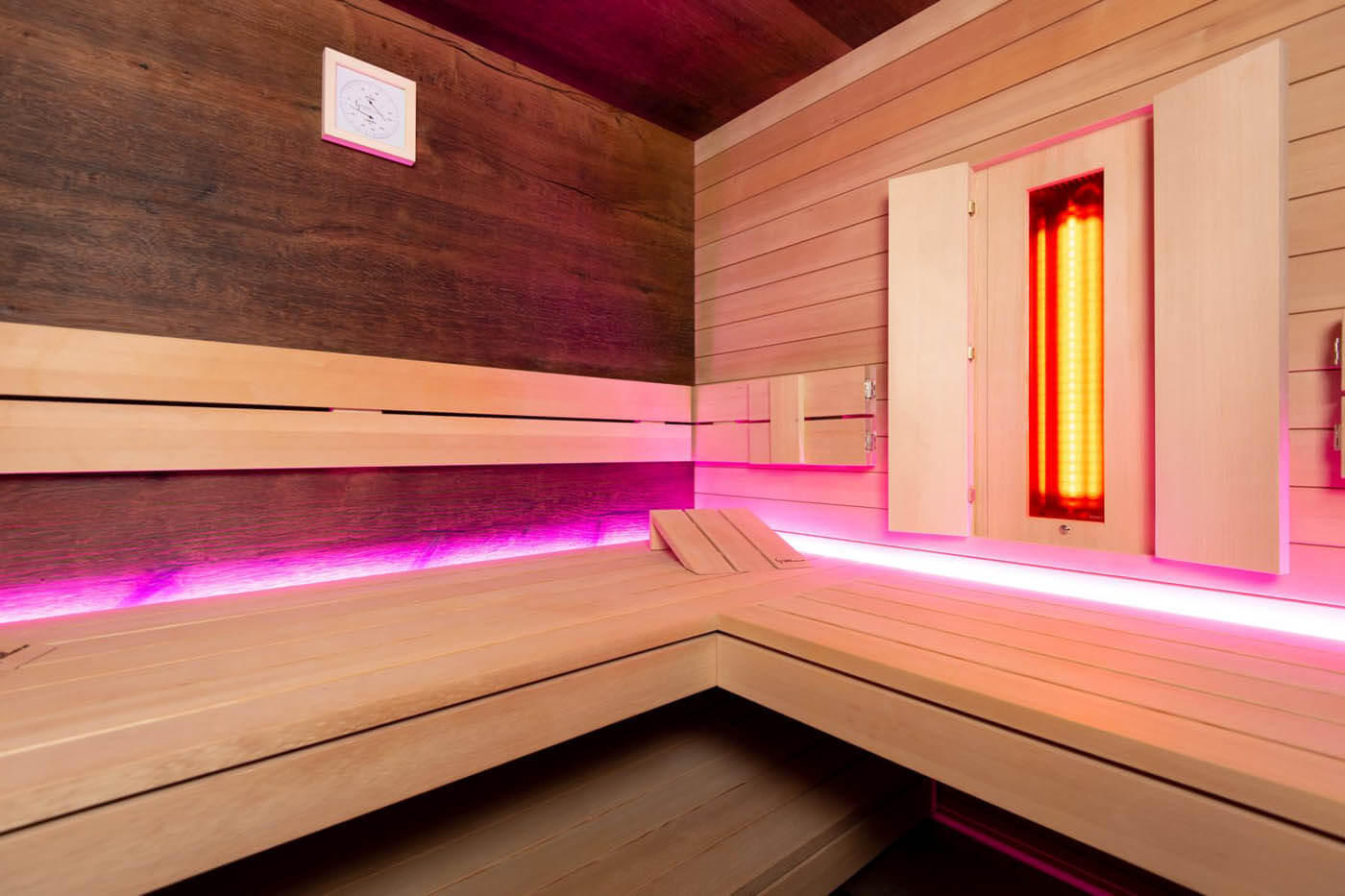 Dampfbad Sauna Kombi Glas wohnlich 16 | corso saunamanufaktur