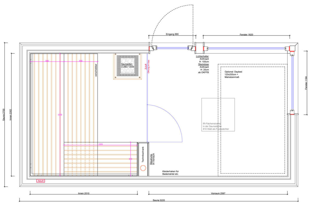 Design Gartensauna CUBUS | 3 Größen | direkt vom Hersteller