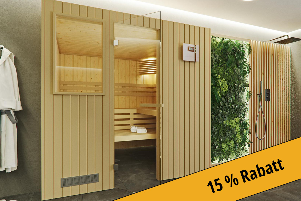Sauna Angebot 15 Prozent Rabatt 1 | corso saunamanufaktur