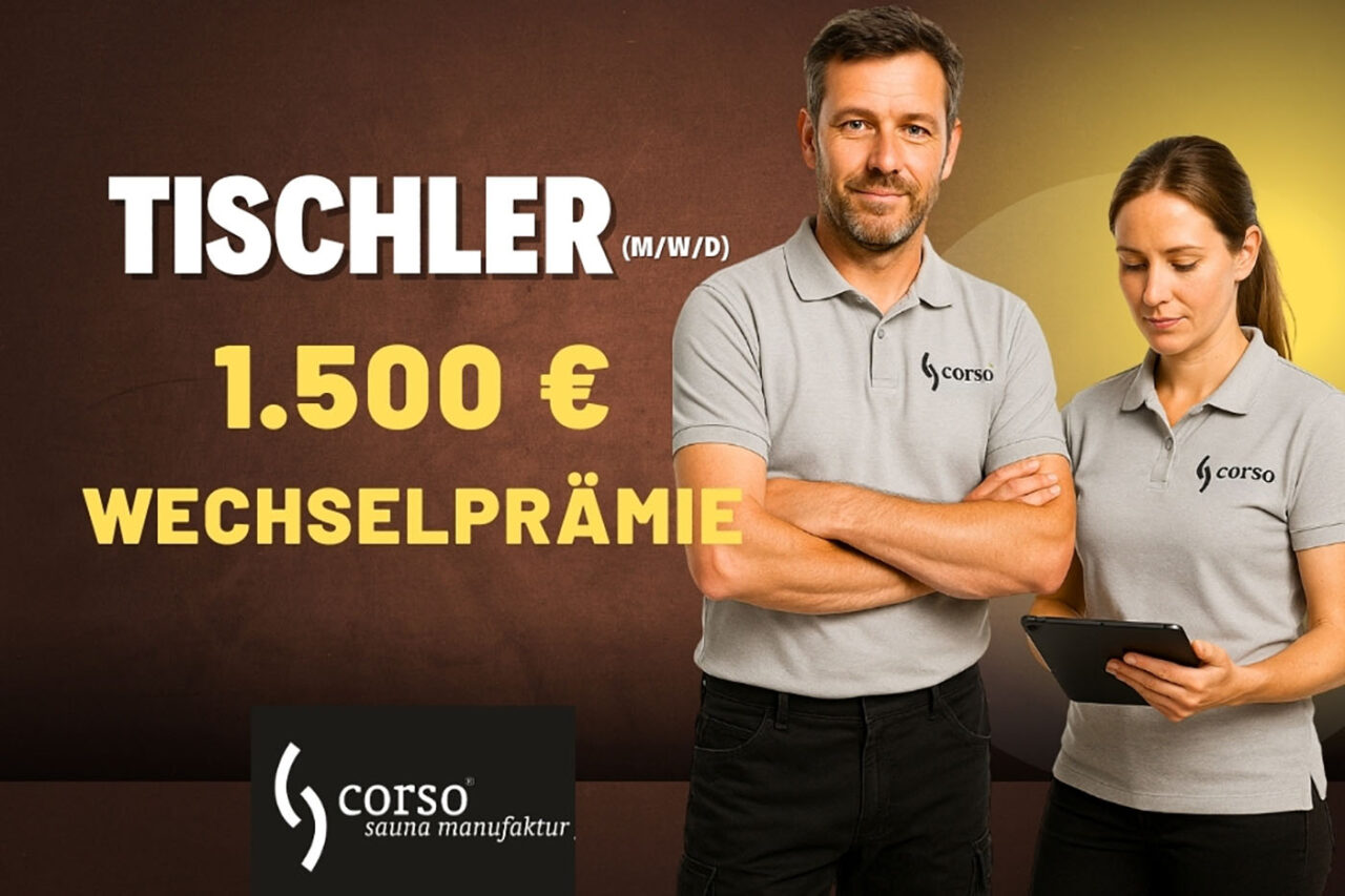 tischler wechselpraemie | corso saunamanufaktur