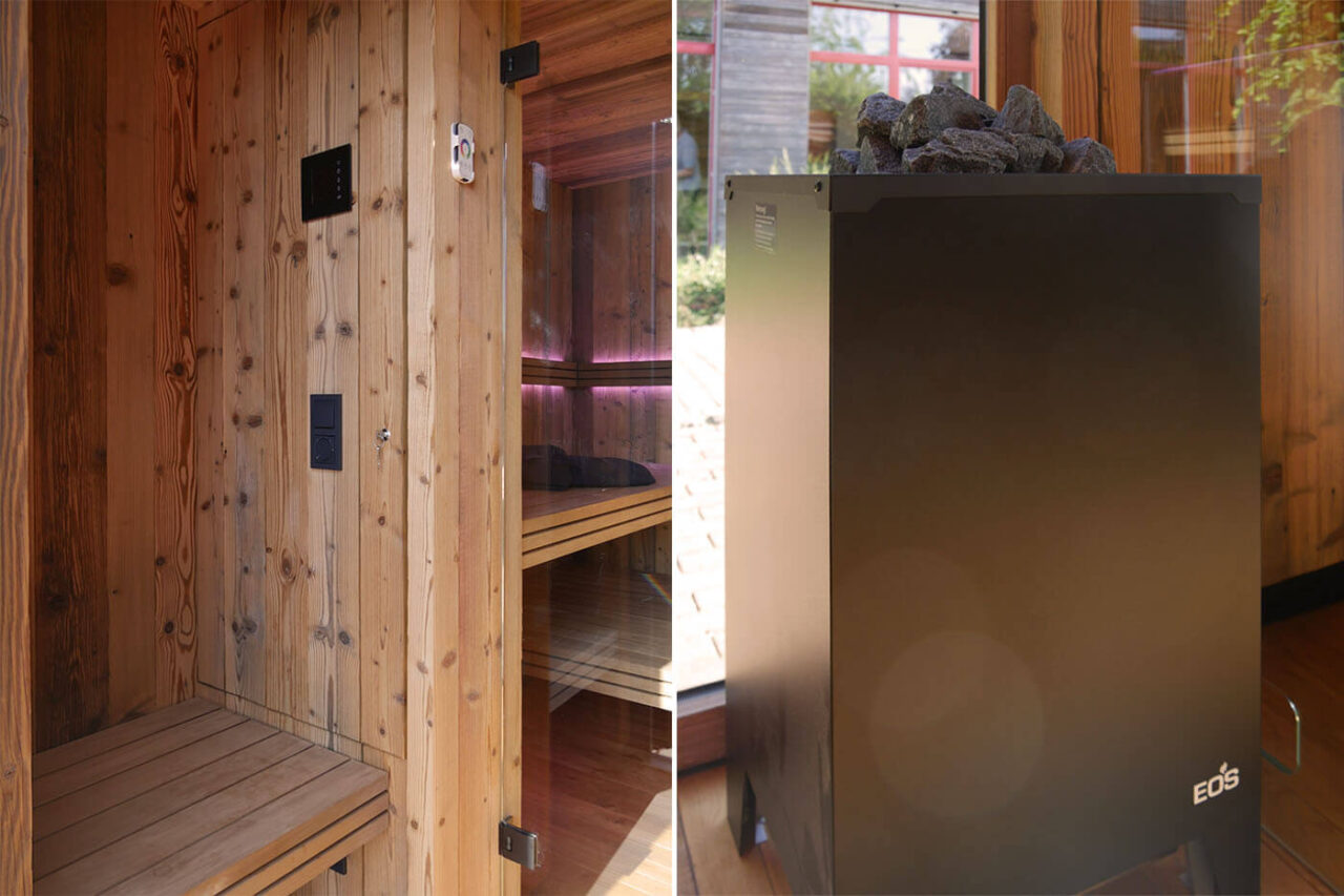aussensauna abverkauf 6 Außensauna Abverkauf: Ausstellungsstück Outdoor Sauna Modell Cubus mit Vorraum